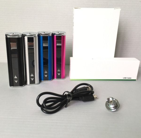 Mini 30W Battery box Mod 2200mah VV VW Vape batteries USB Passthrough Charge with USB Cable 510 ego adapter E Cigs Electronic Cigarettes
Mini 30W Battery box Mod 2200mah VV VW Vape batteries USB Passthrough Charge with USB Cable 510 ego adapter E Cigs Electronic Cigarettes