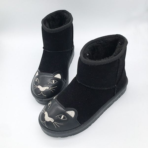 snow boots woman 2020 winter women ankle boot cat fashion non-slip flat booties keep warm ladies shoes botas mujer, Black
snow boots woman 2020 winter women ankle boot cat fashion non-slip flat booties keep warm ladies shoes botas mujer, Black