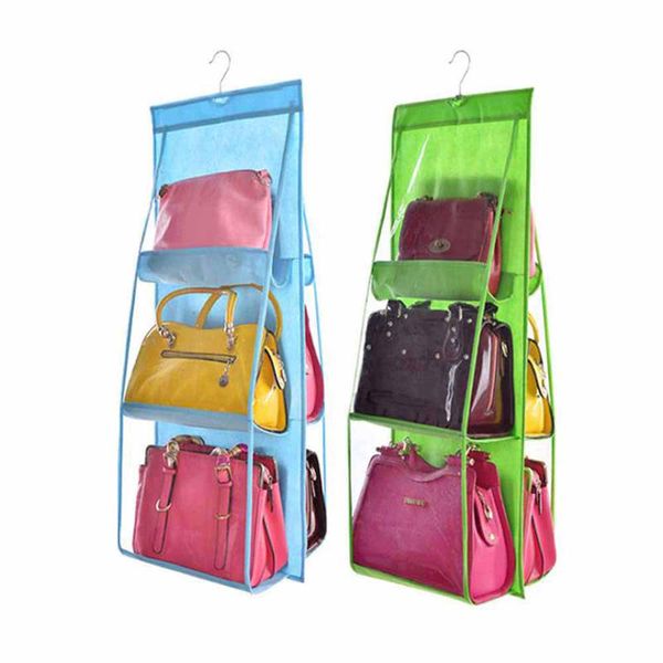 6 pocket hanging handbag organizer for wardrobe closet clothes storage bag door wall clear sundry shoe bag home hanger pouch
6 pocket hanging handbag organizer for wardrobe closet clothes storage bag door wall clear sundry shoe bag home hanger pouch