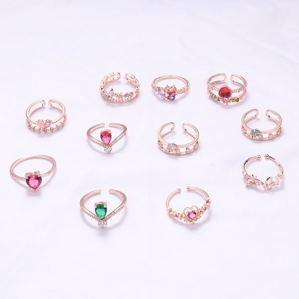 mengjiqiao new korean sweet heart flower cubic zircon adjustable rings for women fashion waterdrop crystal bague party jewelry, Silver
mengjiqiao new korean sweet heart flower cubic zircon adjustable rings for women fashion waterdrop crystal bague party jewelry, Silver