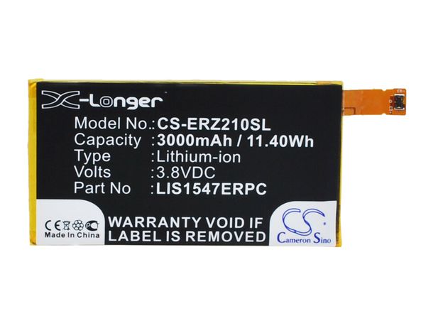 cameron sino 3000mah battery lis1547erpc for sony ericsson d6563, xperia z2a, d6563, xperia zl2, sol25
cameron sino 3000mah battery lis1547erpc for sony ericsson d6563, xperia z2a, d6563, xperia zl2, sol25