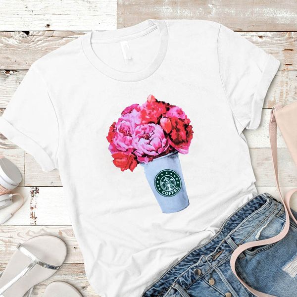 women shirt womens coffee flower summer casual ladies female mujer camisa tshirt tees printed graphic clothes t-shirt, White
women shirt womens coffee flower summer casual ladies female mujer camisa tshirt tees printed graphic clothes t-shirt, White