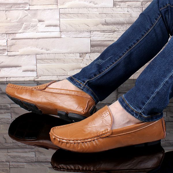 autumn soft men casual shoes fashion flat men shoes vintage leather loafers male breathable driving loafers hc-344, Black
autumn soft men casual shoes fashion flat men shoes vintage leather loafers male breathable driving loafers hc-344, Black