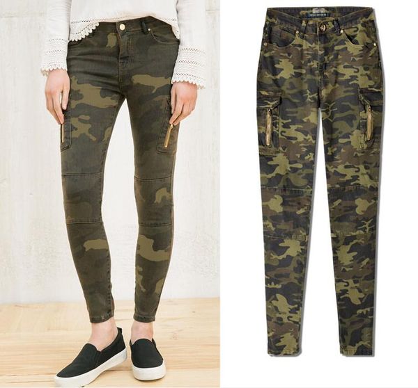 women's jeans european and american women mid-rise pockets camouglage stretch fashion slim fit denim pencil pants, Blue
women's jeans european and american women mid-rise pockets camouglage stretch fashion slim fit denim pencil pants, Blue