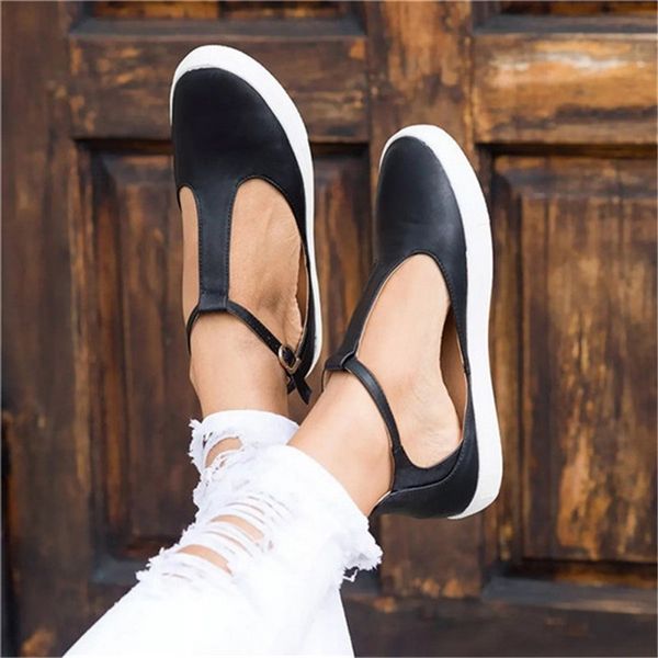 adisputent new women shoes vintage solid loafers shoes round toe platform flat buckle strap casual fashion single, Black
adisputent new women shoes vintage solid loafers shoes round toe platform flat buckle strap casual fashion single, Black
