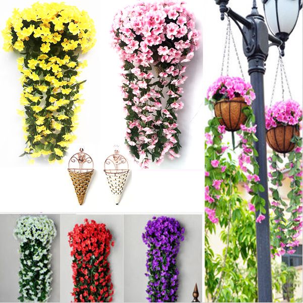 80cm diy artifical flowers violet ivy fake flower hanging basket home garland floral wedding wall decoration
80cm diy artifical flowers violet ivy fake flower hanging basket home garland floral wedding wall decoration
