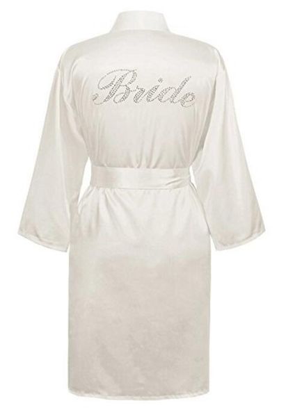 bridesmaid robes sleepwear robe wedding bride bridesmaid robes pyjama robe female nightwear bathrobe nightdress nightgowns, Black;red