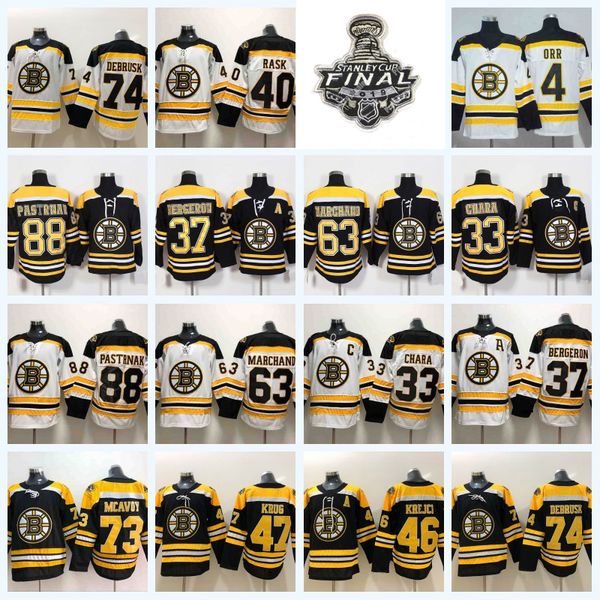 Zdeno Chara 2019 Stanley Cup Final Boston Bruins David Pastrnak Brad Marchand Charlie McAvoy Tuukka Rask David Krejci Torey Krug Jersey