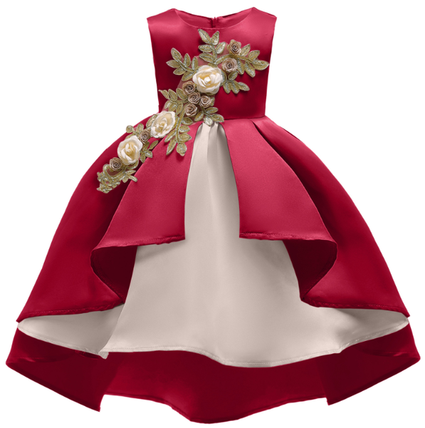 tuxedo dress children's dress european and american girls embroidered princess dress children's clothing, Red;yellow
tuxedo dress children's dress european and american girls embroidered princess dress children's clothing, Red;yellow