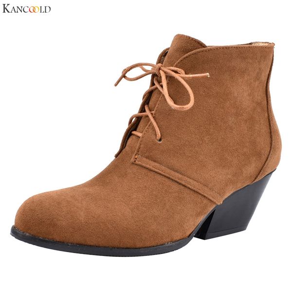 kancoold women's boots oblique heel ankle boots for women casual lace-up wedges cross-strap lady shoes female new, Black
kancoold women's boots oblique heel ankle boots for women casual lace-up wedges cross-strap lady shoes female new, Black
