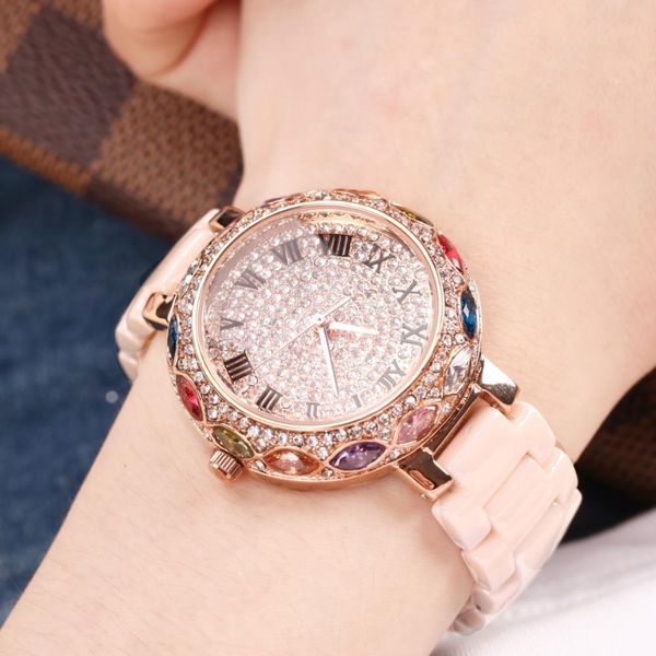 five-year warranty fashion crystal ceramic ladies watch fashion waterproof quartz watch, Slivery;brown
five-year warranty fashion crystal ceramic ladies watch fashion waterproof quartz watch, Slivery;brown