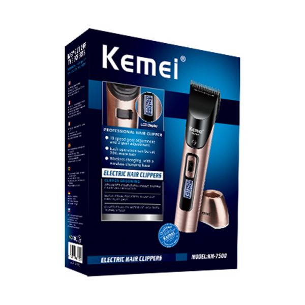 новый kemei перезаряжаемый волос триммер для бороды жк-дисплей электрический профессиональный машинка для стрижки волос лезвие из углеродист
новый kemei перезаряжаемый волос триммер для бороды жк-дисплей электрический профессиональный машинка для стрижки волос лезвие из углеродист