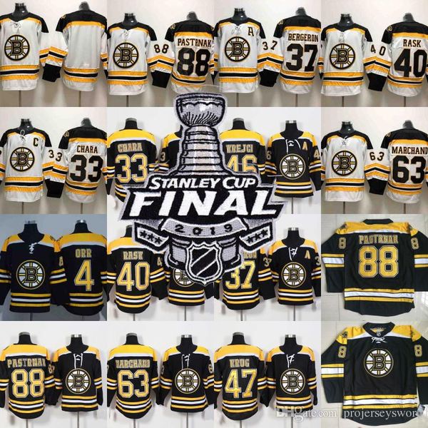 Mens Boston Bruins 2019 Stanley Cup Final 4 Bobby Orr 33 Zdeno Chara 37 Patrice 40 Tuukka Rask Brad Marchand David Pastrnak Hockey Jerseys
Mens Boston Bruins 2019 Stanley Cup Final 4 Bobby Orr 33 Zdeno Chara 37 Patrice 40 Tuukka Rask Brad Marchand David Pastrnak Hockey Jerseys