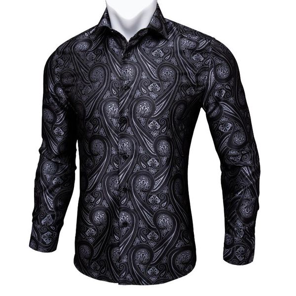 barry.wang black paisley floral silk shirts men autumn long sleeve casual flower shirts for men designer fit dress shirt bcy-04, White;black
barry.wang black paisley floral silk shirts men autumn long sleeve casual flower shirts for men designer fit dress shirt bcy-04, White;black