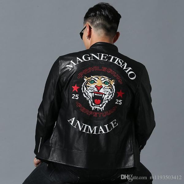mens brand designer jackets casual winter luxury tiger head embroidery cool locomotive coat motorcycle biker faux leather jacket size m-3xl, Black;brown
mens brand designer jackets casual winter luxury tiger head embroidery cool locomotive coat motorcycle biker faux leather jacket size m-3xl, Black;brown