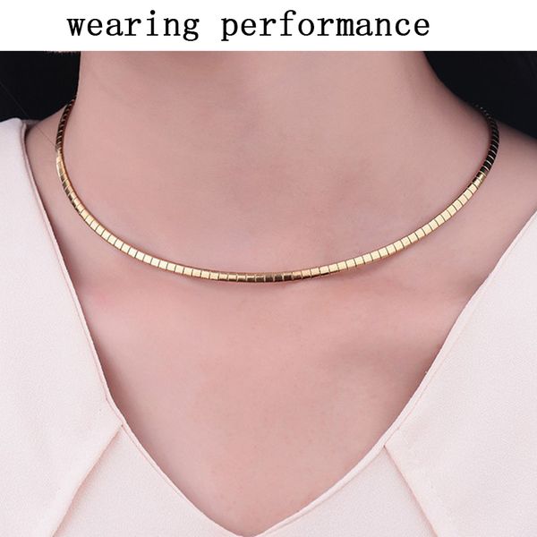 women necklace silver short suffocation choker fashion gold chian necklaces stainless steel jewelry on the neck male accessories
women necklace silver short suffocation choker fashion gold chian necklaces stainless steel jewelry on the neck male accessories