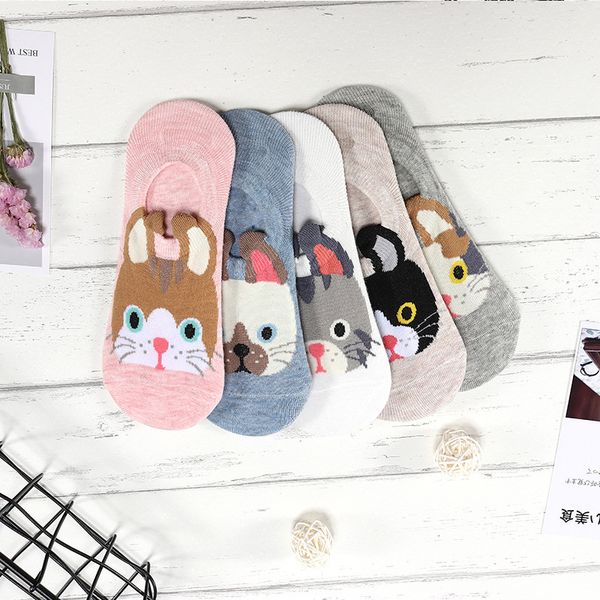 5 pair fashion cartoon dog cat women socks cotton ankle short boat socks comfortable breathable low cut sock soft pw33, Black;white
5 pair fashion cartoon dog cat women socks cotton ankle short boat socks comfortable breathable low cut sock soft pw33, Black;white
