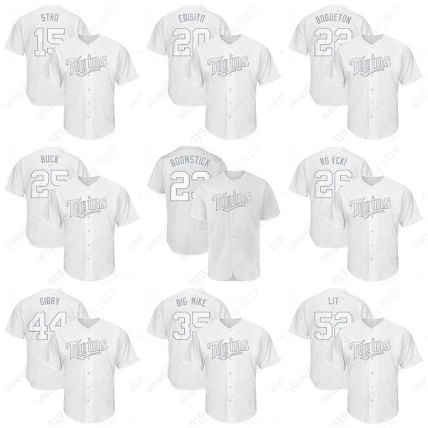 23 Nelson Cruz Boomstick 2019 Player Weekend Minnesota 26 Max Kepler ROZYCKI 22 Miguel Sano BOQUETON 25 Byron Buxton BUCK 20 Rosario EDISITO
23 Nelson Cruz Boomstick 2019 Player Weekend Minnesota 26 Max Kepler ROZYCKI 22 Miguel Sano BOQUETON 25 Byron Buxton BUCK 20 Rosario EDISITO