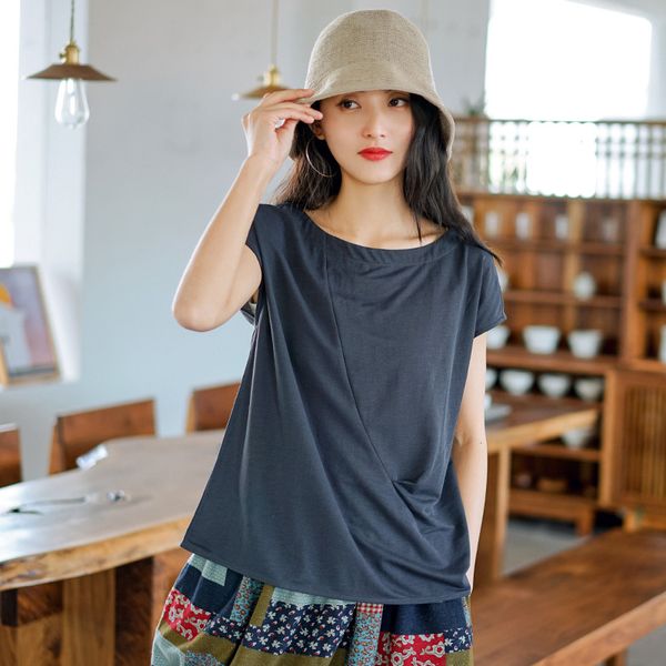 johnature women casual t-shirts 9 color o-neck short sleeve 2020 new summer soft patchwork female clothing, White
johnature women casual t-shirts 9 color o-neck short sleeve 2020 new summer soft patchwork female clothing, White