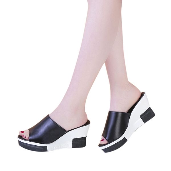 outside slippers casual women's spring and autumn sandals slip-on thick bottom solid female sandals female shoes apr 17, Black
outside slippers casual women's spring and autumn sandals slip-on thick bottom solid female sandals female shoes apr 17, Black
