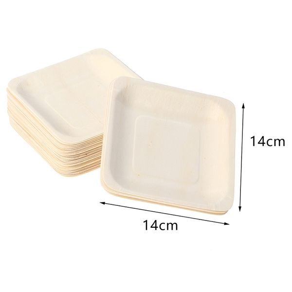 100pcs disposable square wooden plates portable tableware for birthday party wedding restaurant picnic barbecue 140x140mm disposable dinnerw
100pcs disposable square wooden plates portable tableware for birthday party wedding restaurant picnic barbecue 140x140mm disposable dinnerw