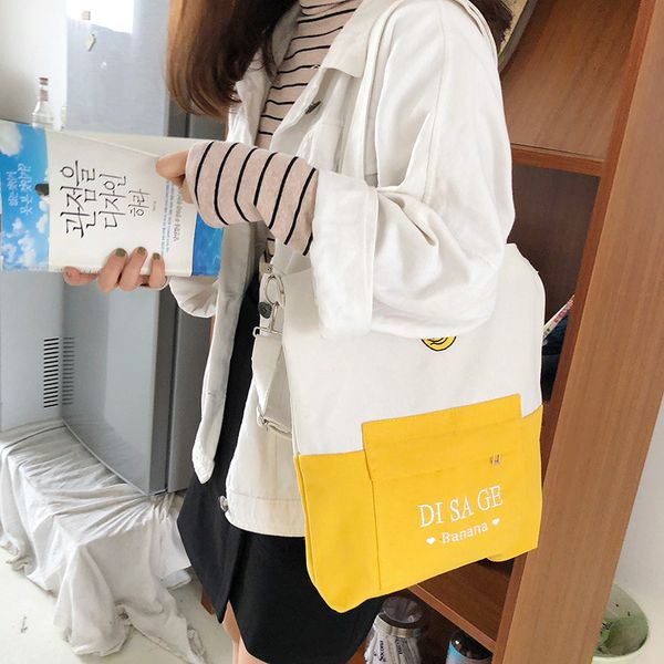 2018 new korean fashion embroidery shoulder diagonal package student personality portable color matching canvas bag shopping bag
2018 new korean fashion embroidery shoulder diagonal package student personality portable color matching canvas bag shopping bag
