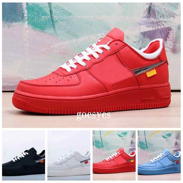 2019 designer forces low mca university blue metallic silver one sports running shoes women mens trainers skate 1 baskets zapatos, White;red
2019 designer forces low mca university blue metallic silver one sports running shoes women mens trainers skate 1 baskets zapatos, White;red