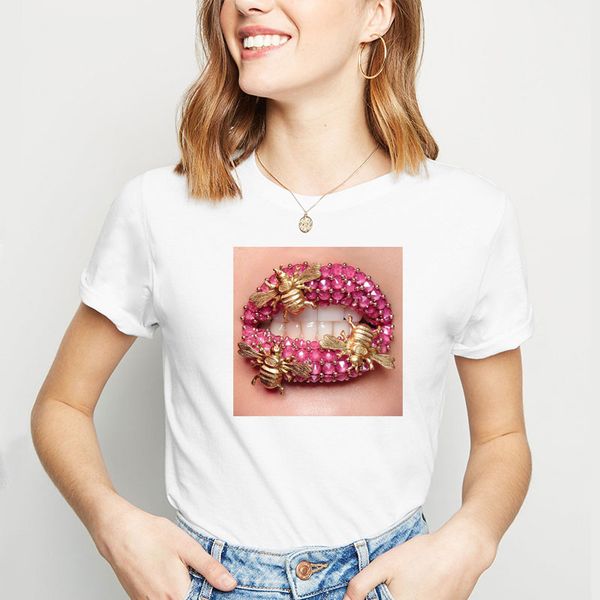 summer red lip rose waterdrop t shirt women fashion makeup print t-shirt aesthetic tee punk streetwear camisetas mujer, White
summer red lip rose waterdrop t shirt women fashion makeup print t-shirt aesthetic tee punk streetwear camisetas mujer, White
