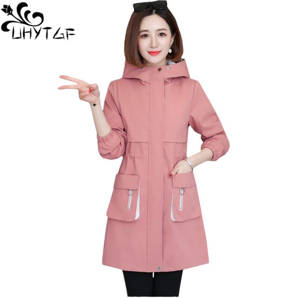 uhytgf trench coat for women fashion hooded spring autumn windbreaker female solid color wild slim plus size coats genuine 1321, Tan;black
uhytgf trench coat for women fashion hooded spring autumn windbreaker female solid color wild slim plus size coats genuine 1321, Tan;black
