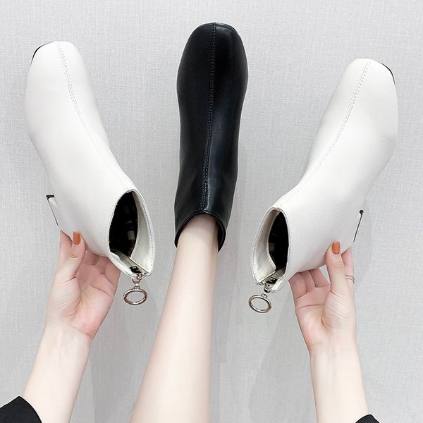 women's rubber boots round toe boots-women fashion womens shoes 2019 booties ladies low heels booties zipper lace up, Black
women's rubber boots round toe boots-women fashion womens shoes 2019 booties ladies low heels booties zipper lace up, Black