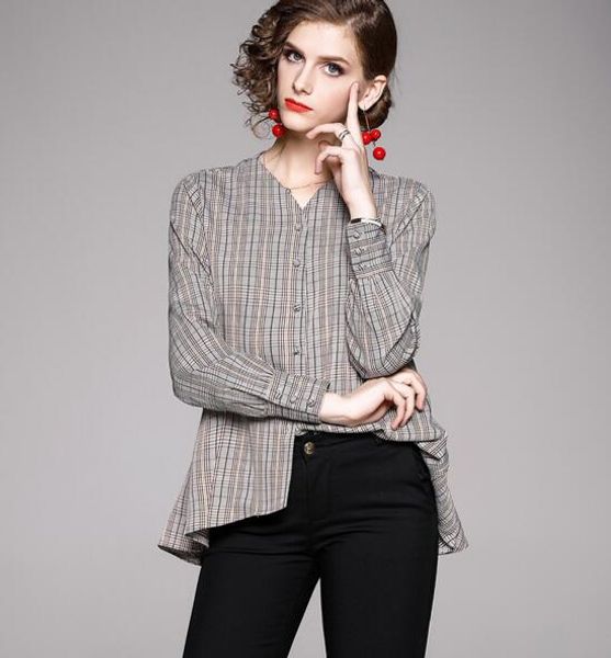 new fashion, autumn and winter plaid fit, swallow tail long sleeve shirt, White
new fashion, autumn and winter plaid fit, swallow tail long sleeve shirt, White