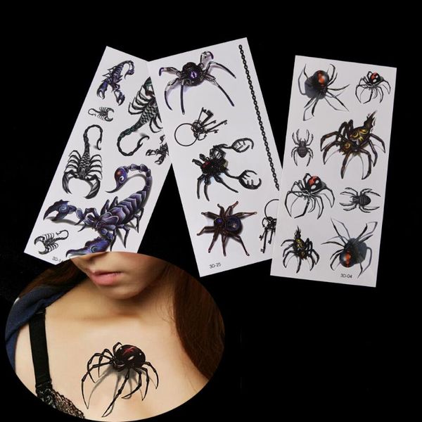 disposable waterproof 3d color spiders insects tattoo stickers large pattern water transfer temporary tattoos sticker
disposable waterproof 3d color spiders insects tattoo stickers large pattern water transfer temporary tattoos sticker