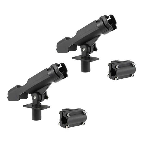 2pcs fishing rod holder with side mounts, adjustable boat fishing rod racks (360 degree
2pcs fishing rod holder with side mounts, adjustable boat fishing rod racks (360 degree