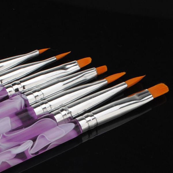 7 pcs/set nail art painting pen brush acrylic handle drawing polish brushes tool kit 88
7 pcs/set nail art painting pen brush acrylic handle drawing polish brushes tool kit 88