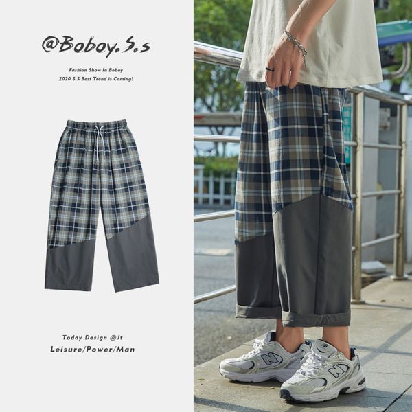 plaid pants men's fashion retro contrast color casual pants men streetwear wild loose hip hop straight trousers mens m-2xl, Black
plaid pants men's fashion retro contrast color casual pants men streetwear wild loose hip hop straight trousers mens m-2xl, Black