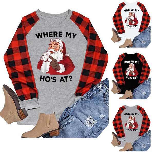 women blouse christmas printing plaid raglan plus size long sleeve shirts casual blouse camiseta mujer tee shirt femme, White
women blouse christmas printing plaid raglan plus size long sleeve shirts casual blouse camiseta mujer tee shirt femme, White