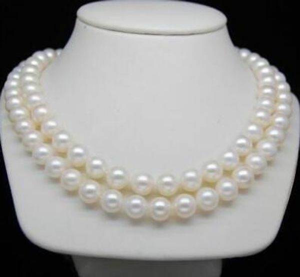 fast fine pearls jewelry double strands 8-9 mm round natural south sea white pearl necklace 18 " 19 ", Black
fast fine pearls jewelry double strands 8-9 mm round natural south sea white pearl necklace 18 " 19 ", Black