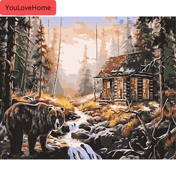 paintings by numbers house landscape drawing on canvas handpainted forest art kits diy gift home decoration
paintings by numbers house landscape drawing on canvas handpainted forest art kits diy gift home decoration