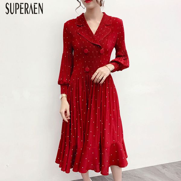 superaen fashion dot women clothing 2020 spring new loose women dress pluz size long sleeve korean style ladies pleated dress, Black;gray
superaen fashion dot women clothing 2020 spring new loose women dress pluz size long sleeve korean style ladies pleated dress, Black;gray