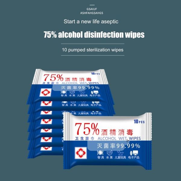 10sheets/pack portable 75% alcohol wet wipes antiseptic cleaning sterilization wipes wet wipes cleanser cleaning sterilization wholesale, Black;white
10sheets/pack portable 75% alcohol wet wipes antiseptic cleaning sterilization wipes wet wipes cleanser cleaning sterilization wholesale, Black;white