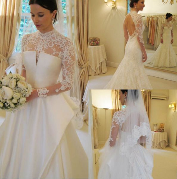 2019 modest wedding dresses with detachable skirt lace applique long sleeve mermaid wedding dress sweep train custom made vestidos de novia, White
2019 modest wedding dresses with detachable skirt lace applique long sleeve mermaid wedding dress sweep train custom made vestidos de novia, White