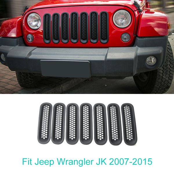 7pcs abs matte black grille decorative ring with mesh buckle fit jeep wrangler 2007-2015 car exterior decoration accessories
7pcs abs matte black grille decorative ring with mesh buckle fit jeep wrangler 2007-2015 car exterior decoration accessories