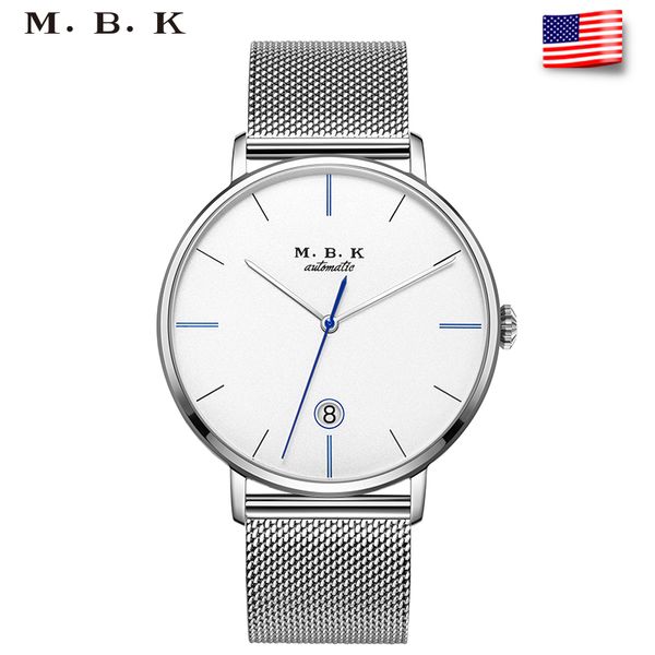 luxury mbk brand men watches automatic mechanical genuine fashion leather steel self-wind business simple sapphire waterproof, Slivery;brown
luxury mbk brand men watches automatic mechanical genuine fashion leather steel self-wind business simple sapphire waterproof, Slivery;brown