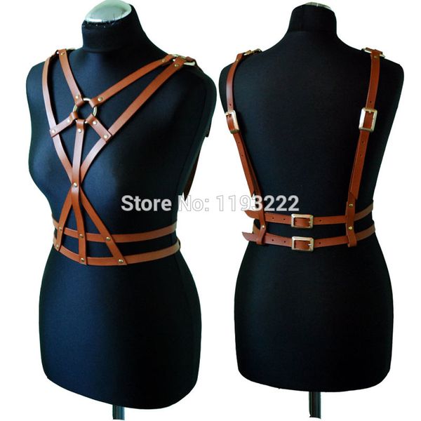 fashion women cross leather harness handcrafted body bondage sword belts waist straps, Black;white
fashion women cross leather harness handcrafted body bondage sword belts waist straps, Black;white