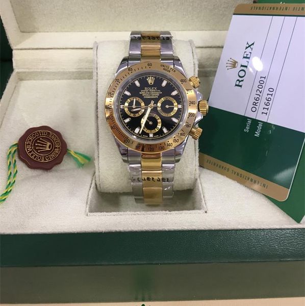 with original wooden box 5stars luxury 40mm men's automatic watch ceramic bezel 116500 movement stainless steel bracelet mens sport wat, Slivery;brown
with original wooden box 5stars luxury 40mm men's automatic watch ceramic bezel 116500 movement stainless steel bracelet mens sport wat, Slivery;brown