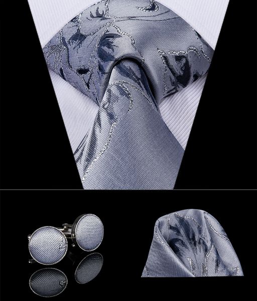 hi-tie luxury grey tie hanky cufflinks sets black jacquared waven men's silk ties for men formal business wedding party groom n-3060, Black;blue
hi-tie luxury grey tie hanky cufflinks sets black jacquared waven men's silk ties for men formal business wedding party groom n-3060, Black;blue