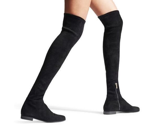 luxurious brand black stretch suede over the knee boots myren flat,ladies fashion women winter boot,tall boots
luxurious brand black stretch suede over the knee boots myren flat,ladies fashion women winter boot,tall boots