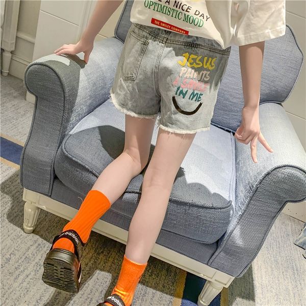 girls shorts wear summer clothes 2020 all-match children's medium and jeans shorts and jeans large children thin fashionable pants, Blue
girls shorts wear summer clothes 2020 all-match children's medium and jeans shorts and jeans large children thin fashionable pants, Blue