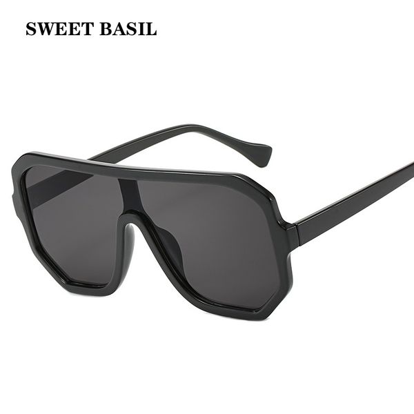 sweet basil 2020 new classic big sunglasses vintage one piece lens women sun glasses brand flat eyewear female, White;black
sweet basil 2020 new classic big sunglasses vintage one piece lens women sun glasses brand flat eyewear female, White;black
