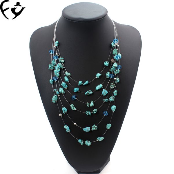 european and american fashion personality and hand-made multilayer green necklace fy17081503, Silver
european and american fashion personality and hand-made multilayer green necklace fy17081503, Silver